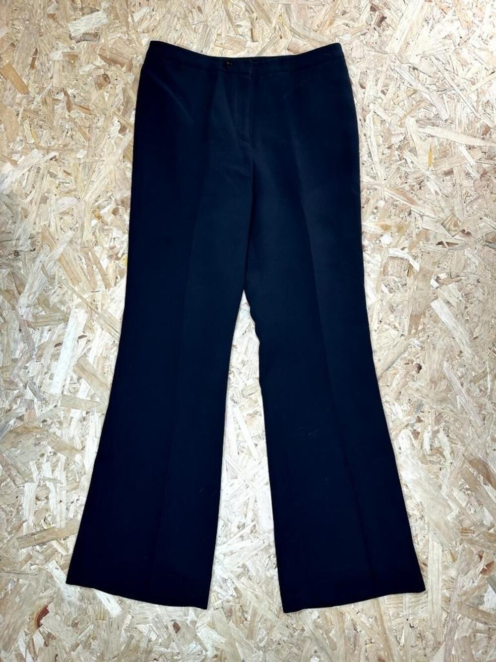 Lafayette 148 New York Black Dress Pants Womens Size 10 Lined Crepe Flare Leg